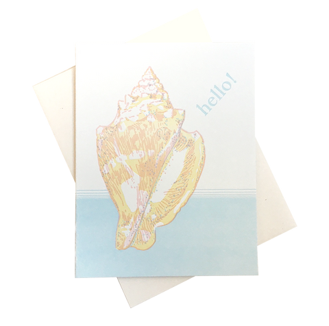 Conch Hello Card