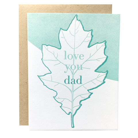 Oak Leaf Dad Card
