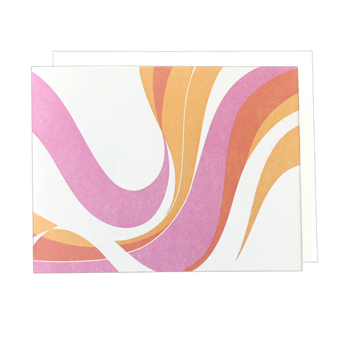 Fillmore Swirl Blank Card - Warm